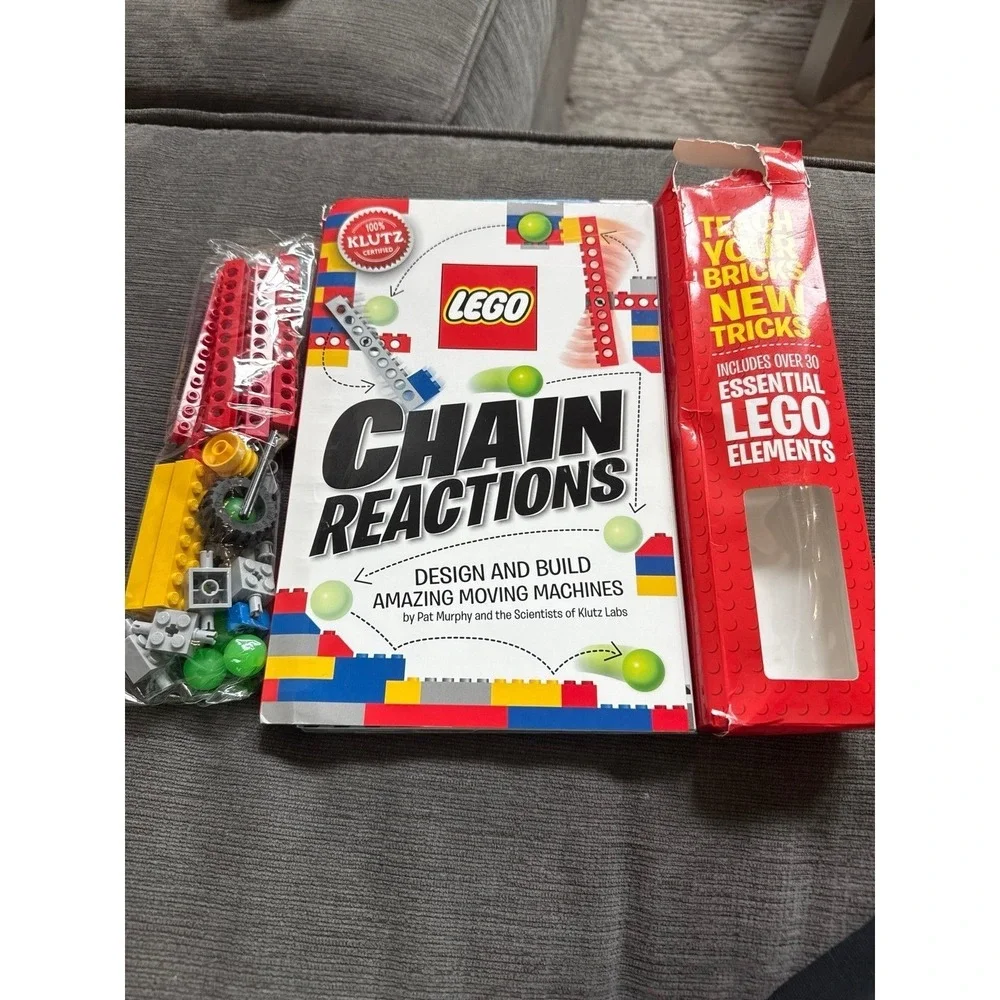 Lego chain reactions craft kit book Pat Murphy Klutz Labs‎